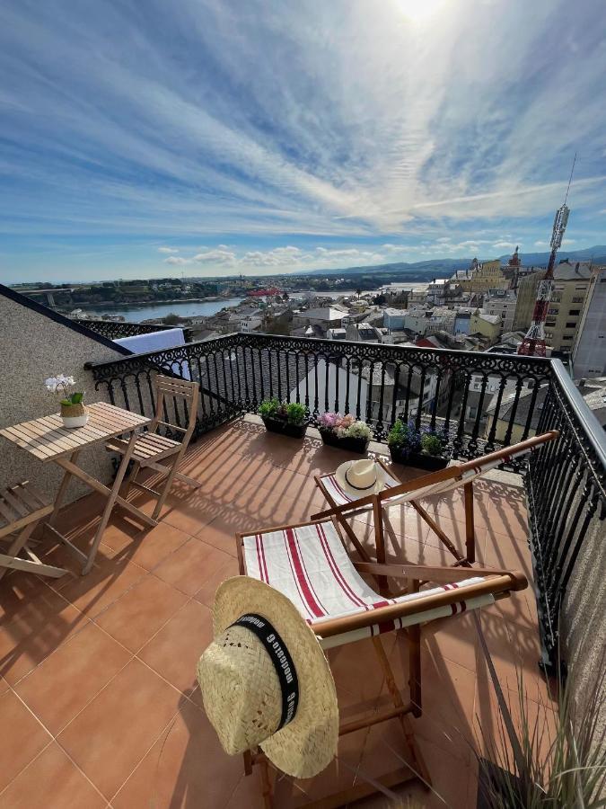 Moderno Piso Con La Mejor Terraza De Ribadeo Y Vistas Maravillosas 외부 사진